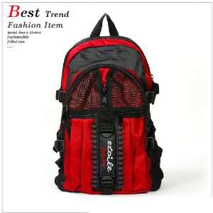   RUGGED Portable Sporty Everyday Utility Backpack (Red) Electronics