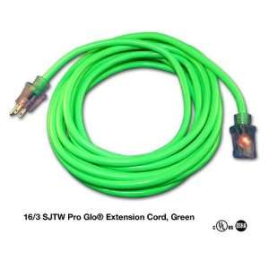   : 50 16/3 SJTW Pro Glo Extension Cord w/CGM Green: Home Improvement