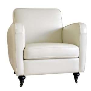   Full Leather Arm Chair (White) A 69 J050 WHITE