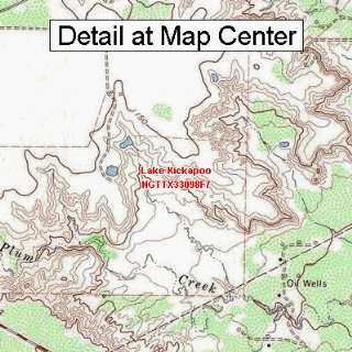   Map   Lake Kickapoo, Texas (Folded/Waterproof): Sports & Outdoors