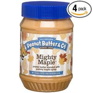 Peanut Butter & Co. Mighty Maple Peanut Butter, 16 Ounce Jar (Pack of 