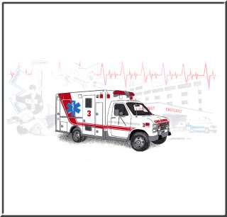 Ambulance Med Flight EMT T Shirt INFANT,TODDLERS,KIDS  