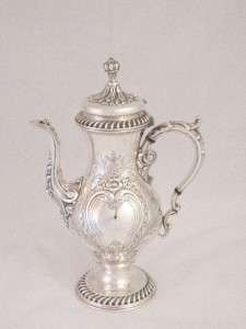 RARE HAND CHASED ST JAMES BY WEBSTER WILCOX INTERNATIONAL TEA POT 