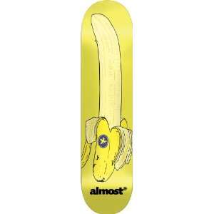  Almost Banana Logo Skateboard Deck (7.75 Inch) Sports 