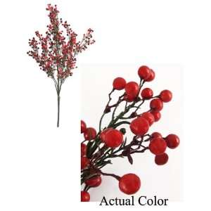   of 6 Red Outdoor Wild Berry Christmas Spray Bushes 25 Home & Kitchen