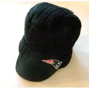   Patriots Reebok Billed Black Knit Beanie Hat