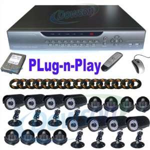 CCTV Surveillance Video System 1000GB HDD 16 Channel DVR 