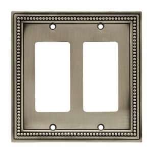  Wall Plate, Beaded Design, Double Decorator L 64770
