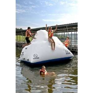 Iceberg Inflatable Floating Climbing Wall and Water Slide:  