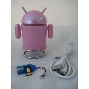  Android Robot Style USB Rechargeable FM/ Player w 