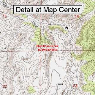  USGS Topographic Quadrangle Map   Blue Nose Creek, Wyoming 