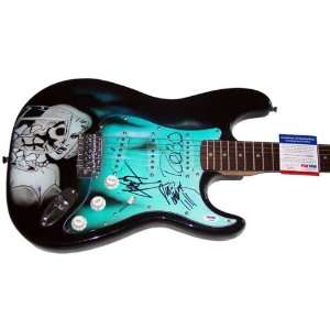  Misfits Autographed Signed Cool Airbrush Guitar & Proof 