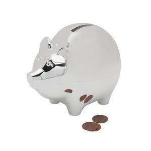  SILVER PLATED PIGGY MONEY BANK: Everything Else