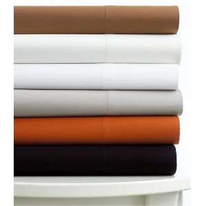   Collection 750T 100% Cotton Solid Sateen Queen Sheet Set Terracotta
