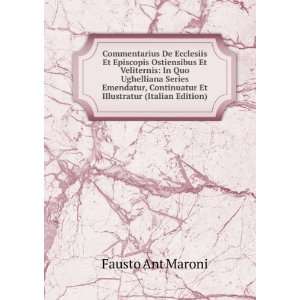   Continuatur Et Illustratur (Italian Edition) Fausto Ant Maroni Books