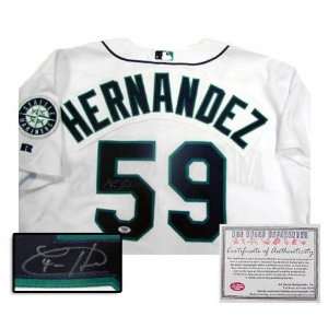  Felix Hernandez Seattle Mariners Autographed Home Jersey 
