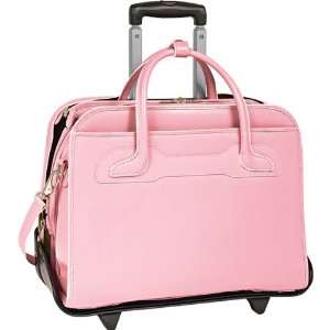  New 17 Willowbrook Pink Italian Leather Detachable Wheeled 