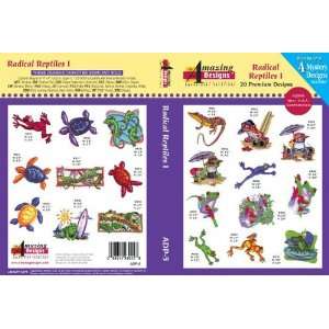 Radical Reptiles Amazing Designs ADP 5 Embroidery Designs 