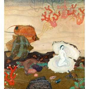  Hand Made Oil Reproduction   Edmund Dulac   24 x 26 inches 