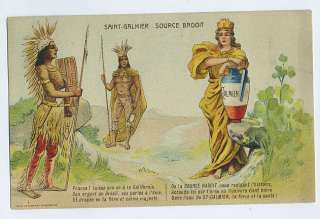 Advertise Mineral Water BADOIT Native American CALIFORNIA Indians 