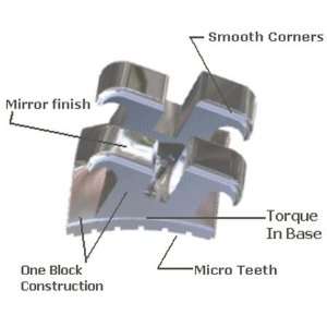  Dental Orthodontic Braces Brackets Roth 022, Regular 