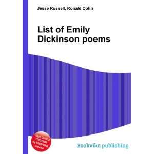    List of Emily Dickinson poems: Ronald Cohn Jesse Russell: Books