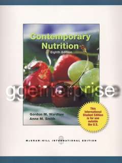Contemporary Nutrition 8E Wardlaw Smith 8th Edition NEW 9780077354817 