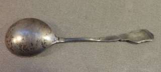 fantastic antique sterling silver spoon. 3/8 ounce. 4 x 1.