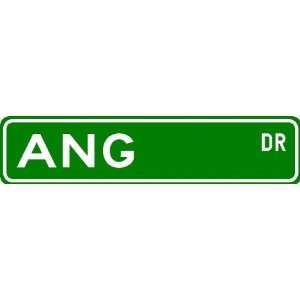  ANG Street Sign ~ Personalized Family Lastname Sign 