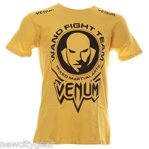 Venum UFC Wanderlei Silva Wand Fight Team Shirt YELLOW Size 2XL 
