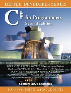   C# for Programmers by Harvey M. Deitel, Prentice Hall 