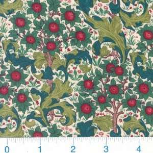  45 Wide William Morris Maiden Flowers Green Fabric By 