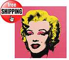 NEW POP ART WALL PAINTING ANDY WARHOL INSPIRED MARILYN SINGED PORTRAIT 