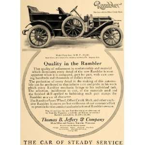   Ad Model 44 Rambler Automobile Crank Shaft Kenosha   Original Print Ad