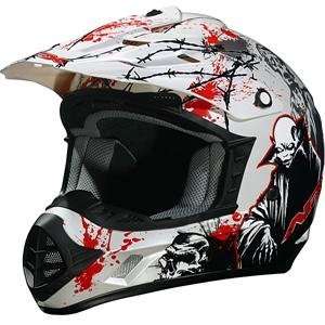  AFX FX 17 Zombie Helmet   Medium/Pearl White Automotive