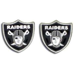 Oakland Raiders Team Logo Stud Earrings Studded  