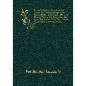  Facsimile (German Edition) (9785876755278) Ferdinand Lassalle Books
