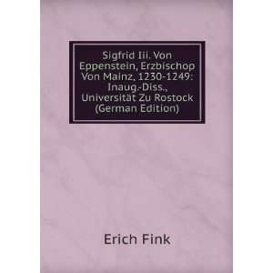   Zu Rostock (German Edition): Erich Fink:  Books