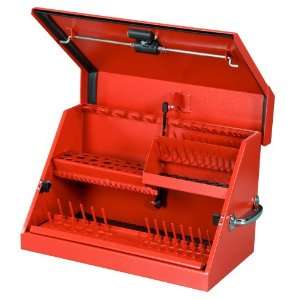   22.5 Inch by 13 Inch Steel Portable Toolbox, Red