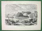 VANIKORO ISLAND Bay of Manevai La Perouse   Antique Print