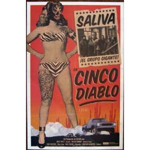  Saliva   Cinco Diablo   Limited Edition Poster      New 