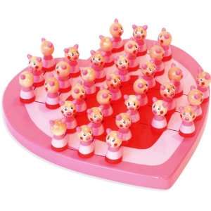  Vilac Wooden Heart Shaped Solitaire Board Game: Baby