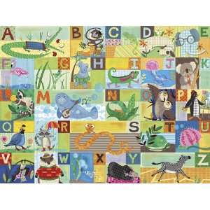  Oopsy Daisy Murals ABC Animal Action ships Canvas Banner 