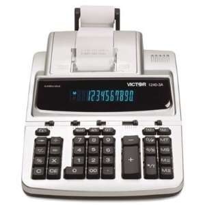  Victor 12403A 1240 3A Antimicrobial Desktop Calculator, 12 
