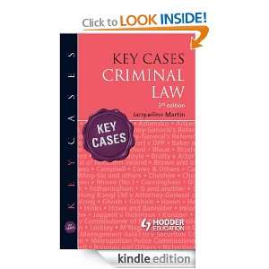 Key Cases Criminal Law [Third Edition] Chris Turner, Jacqueline 
