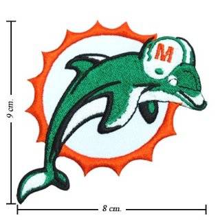 Miami Dolphins Logo Iron On Patches by theebangkok