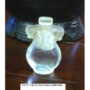  Glass Snuff Bottle Two Double Head Tiger