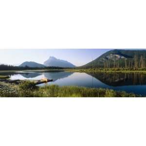  Reflection of Mountains in Water, Vermillion Lakes, Banff 