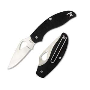Spyderco Tern Slipit G 10 Plain Edge Knife, Black  Sports 