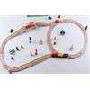 45 Piece Wooden Train Track For Brio Thomas The Tank Engine Train Sets 